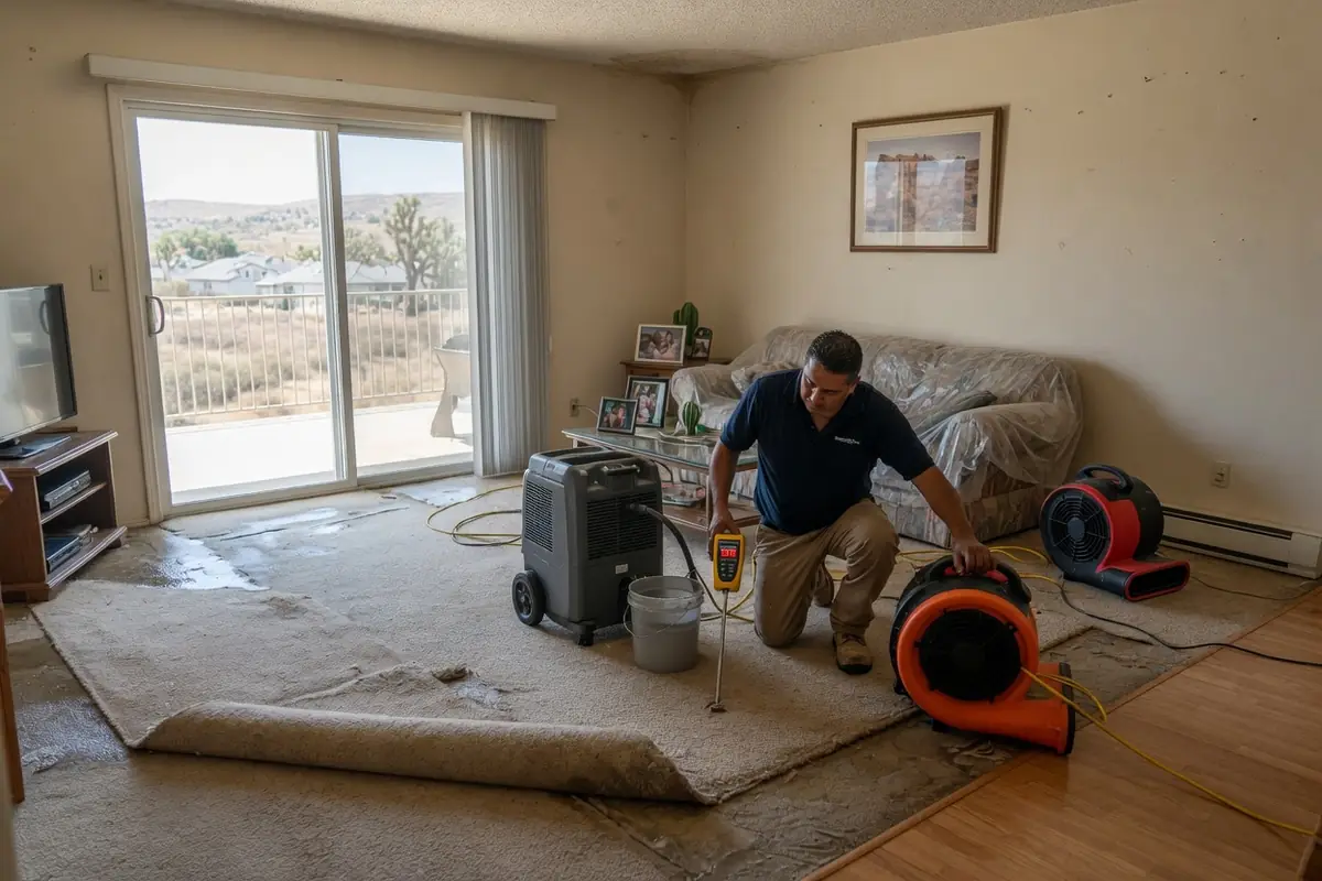 Emergency Water Damage Restoration Lancaster CA, LLC crew at work